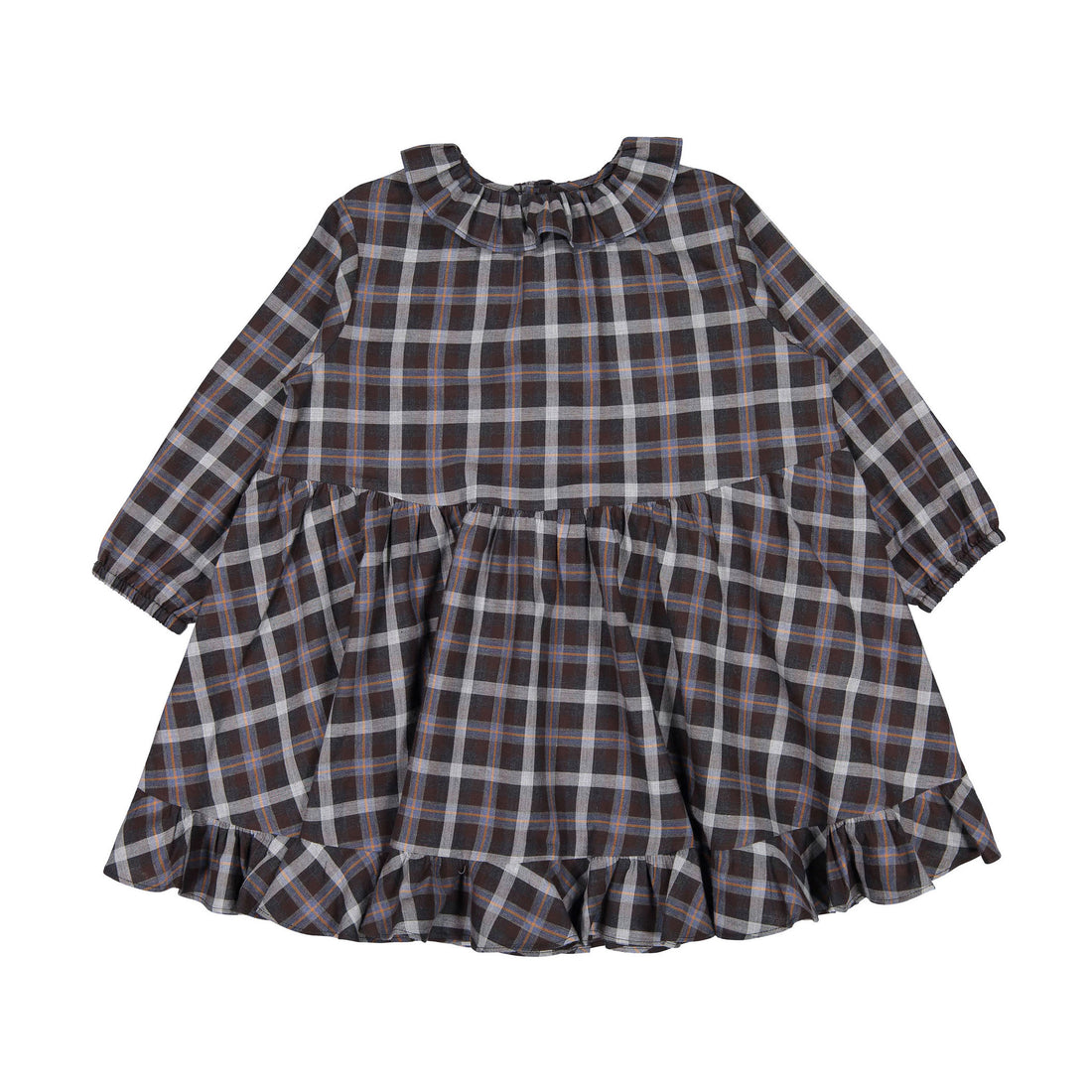 Bonpoint Chocolate Plaid Thays Dress