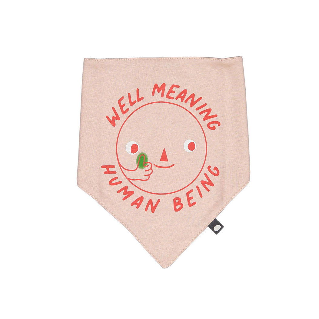 Oeuf Printed Bib-Human Beings/Silver Peony