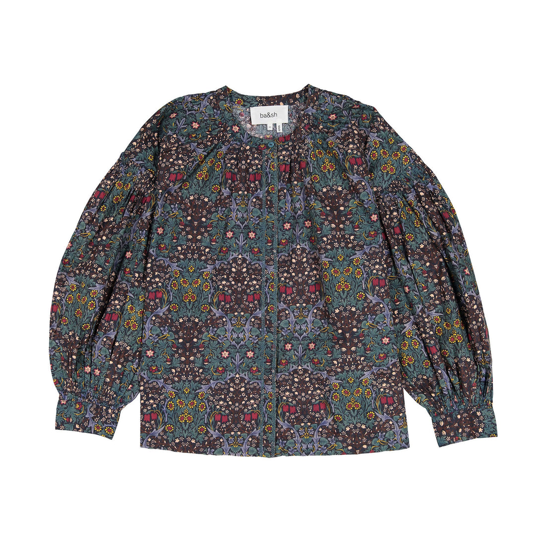 ba-sh Blue Floral Ulys Blouse