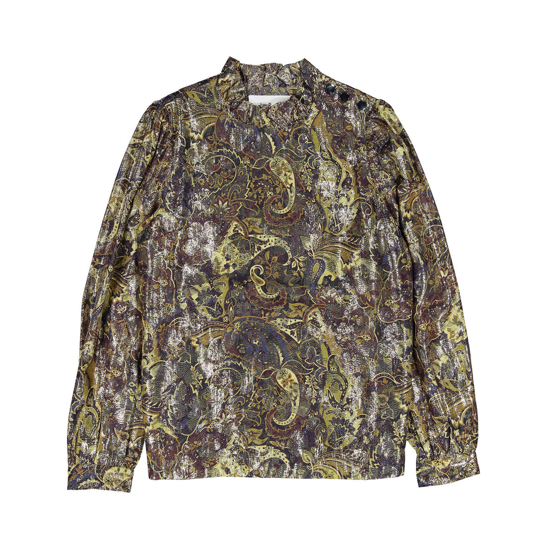 ba-sh Bordeaux Floral Calo Top