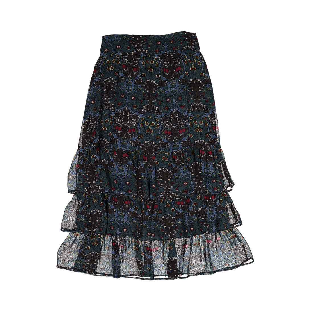 ba-sh Blue Floral Paula Skirt