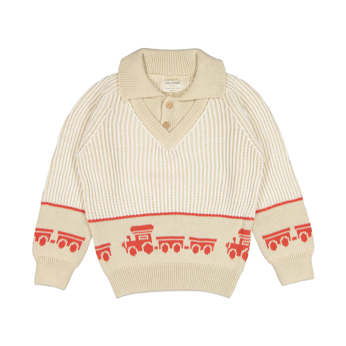 Fin and Vince Train Sweater