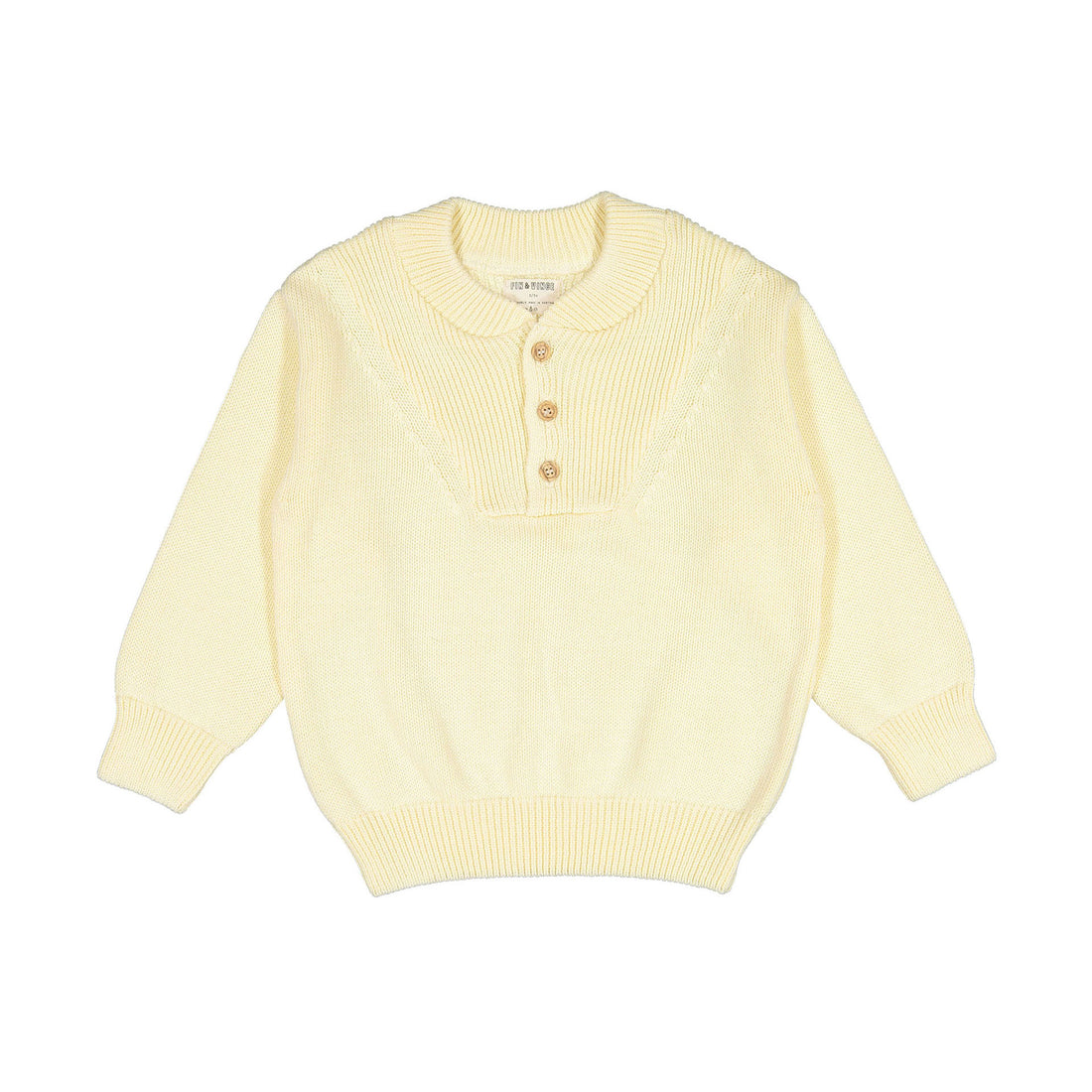 Fin and Vince Ribbed Sweater - Buttercream