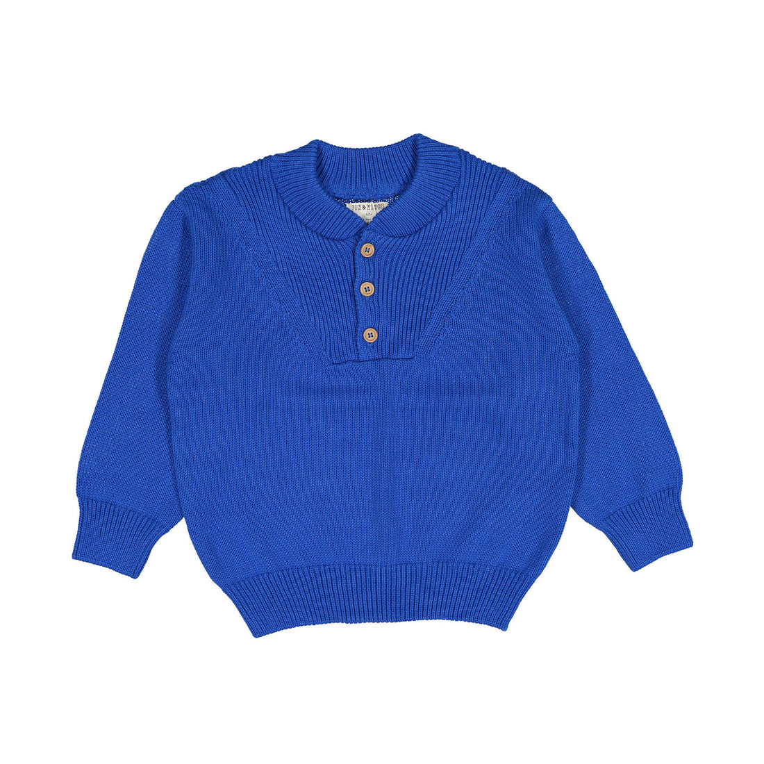 Fin and Vince Ribbed Sweater - Cobalt