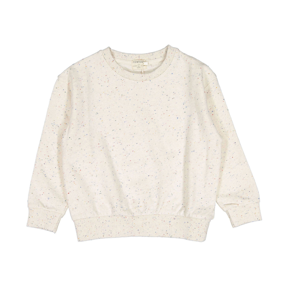 Fin and Vince Terry Sweater - Confetti Print