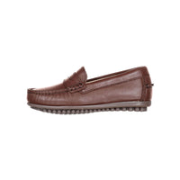 Childrenchic Mahogany Leather Classic Moccasins