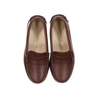 Childrenchic Mahogany Leather Classic Moccasins