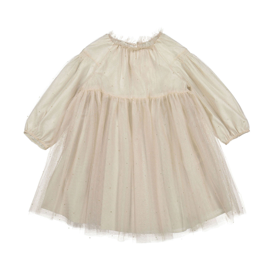 Bonpoint Gold Tulle Bluebell Dress