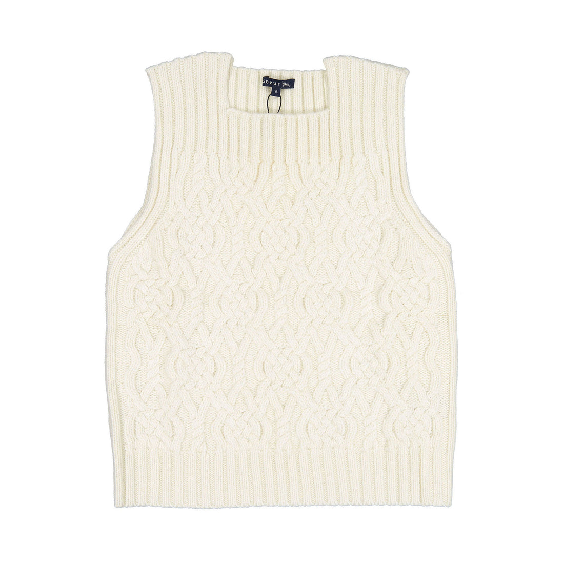 Soeur Ecru Rose Vest