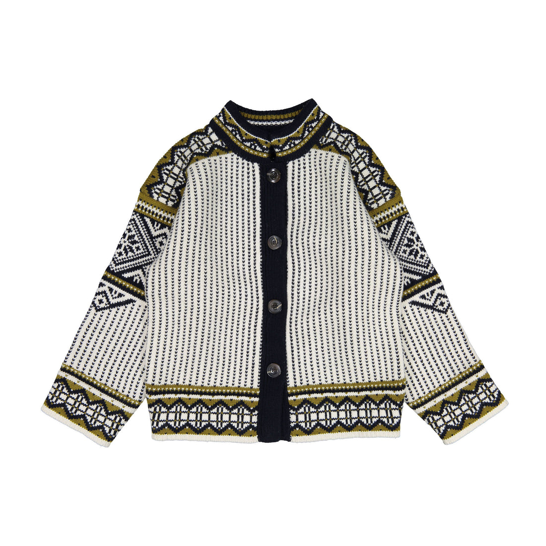 Soeur Ecru Jacquard Cardigan