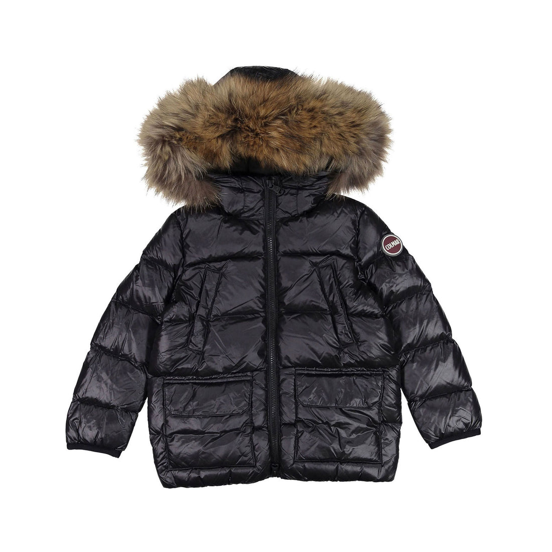 Colmar Black Boxy Pockets Coat