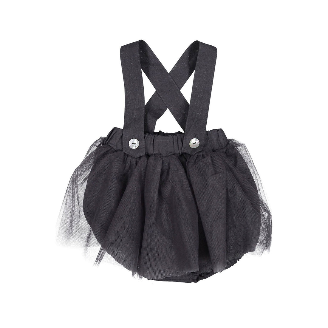 Nunubiel Tulle Romper - Gray
