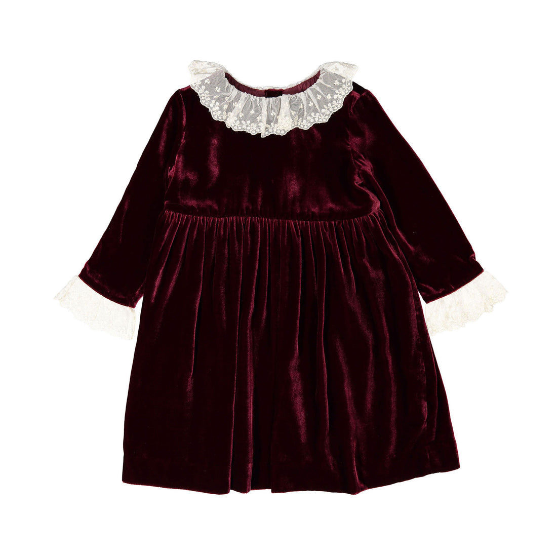 Bonpoint Ruby Velvet Collar Flavie Dress