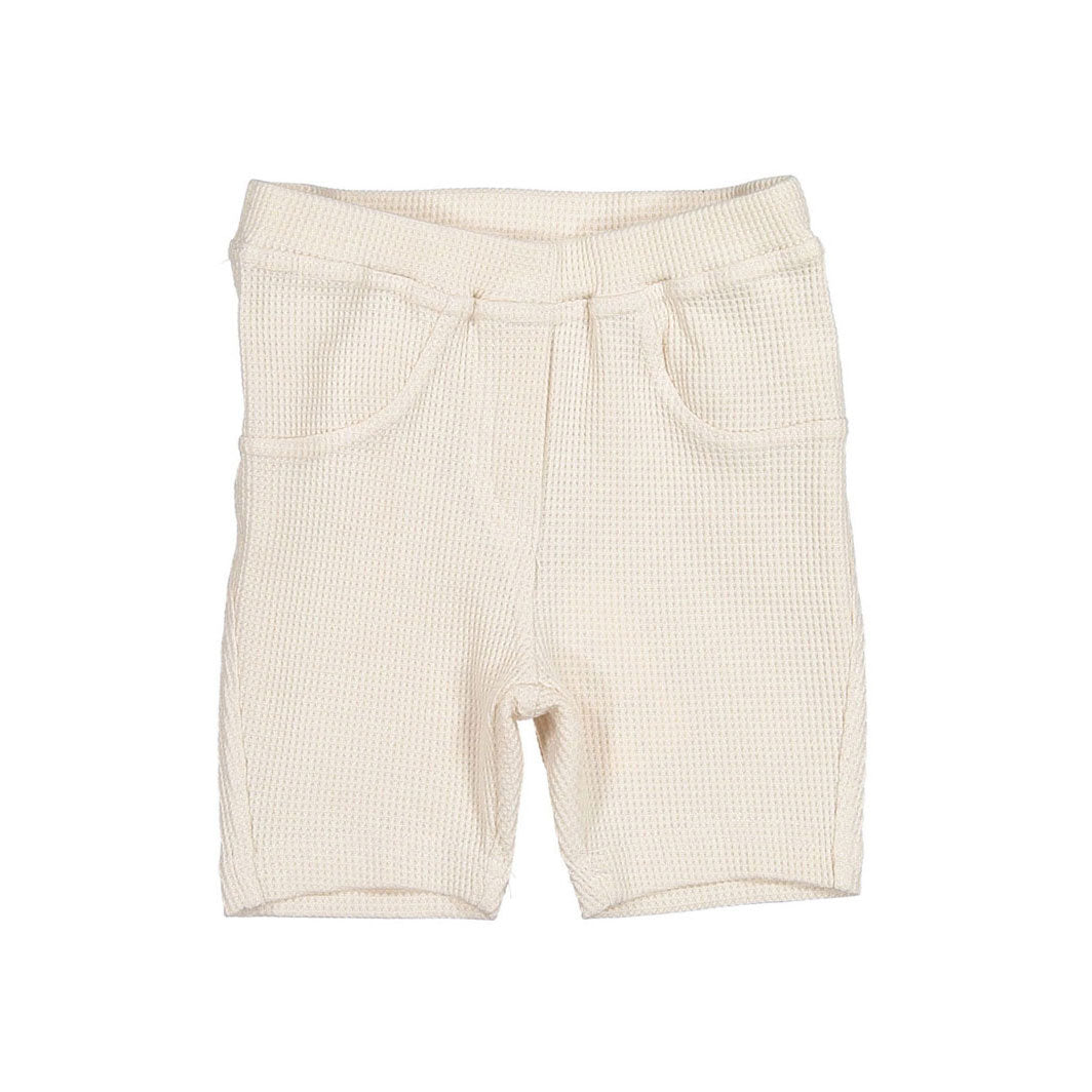 Boys and Arrows Beige Waffle Shorts