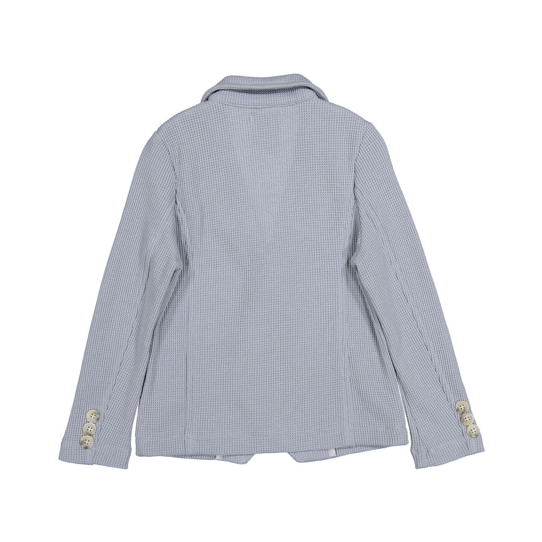 Boys and Arrows Dusty Blue Double Breasted Waffle Blazer