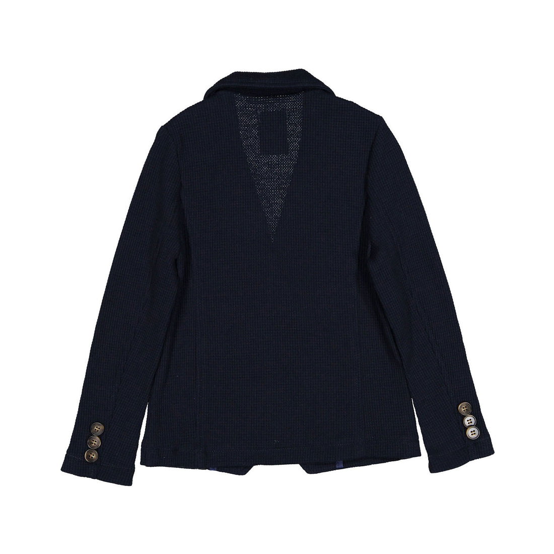 Boys and Arrows Navy Double Breasted Waffle Blazer