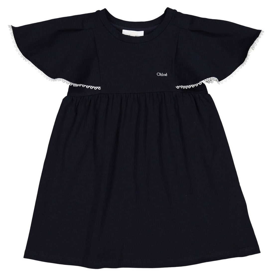 Chloe Navy Short Sleeved Dress