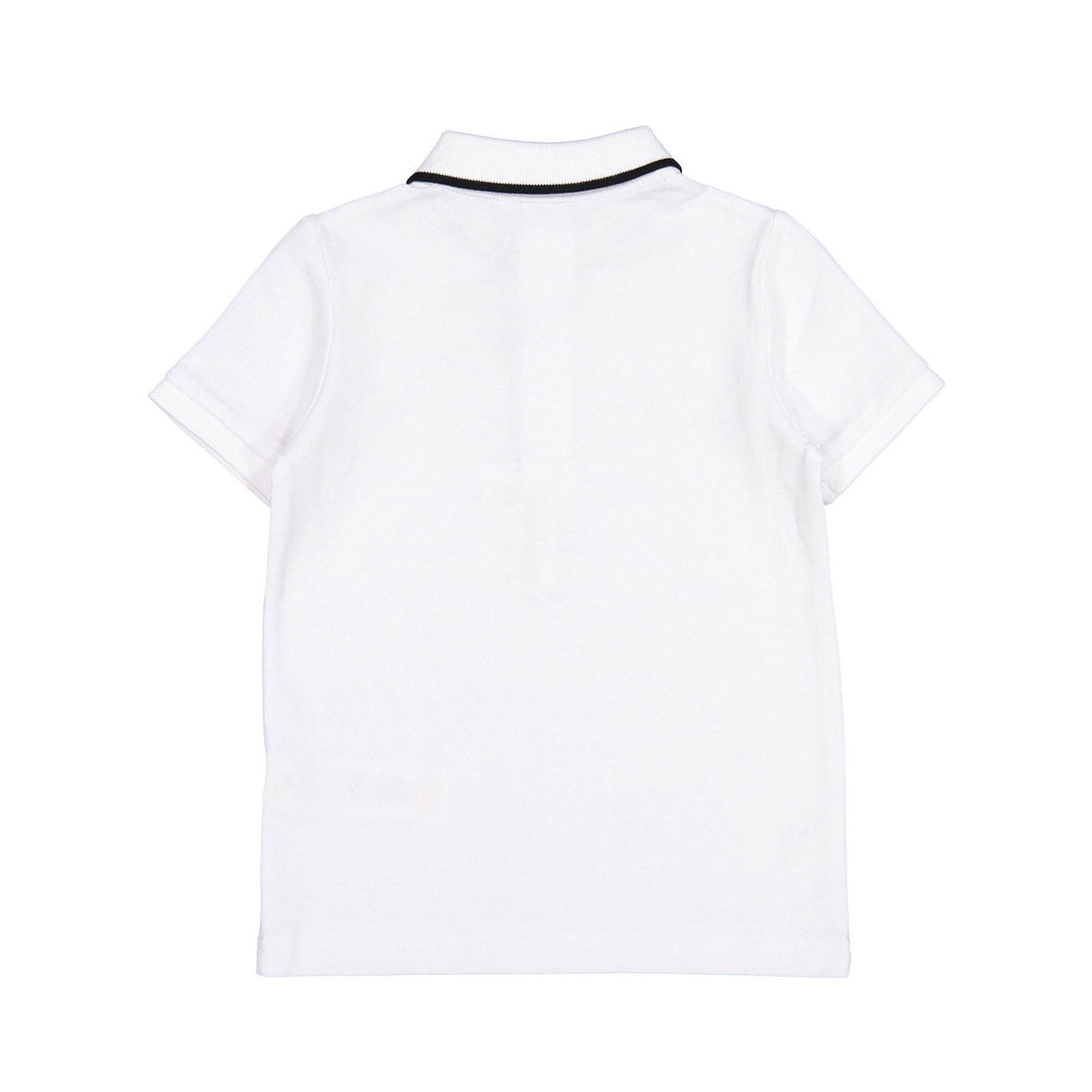 Hugo Boss White Chest Striped Short Sleeve Polo
