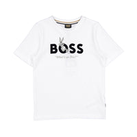 Hugo Boss White Short Sleeves Tee-Shirt