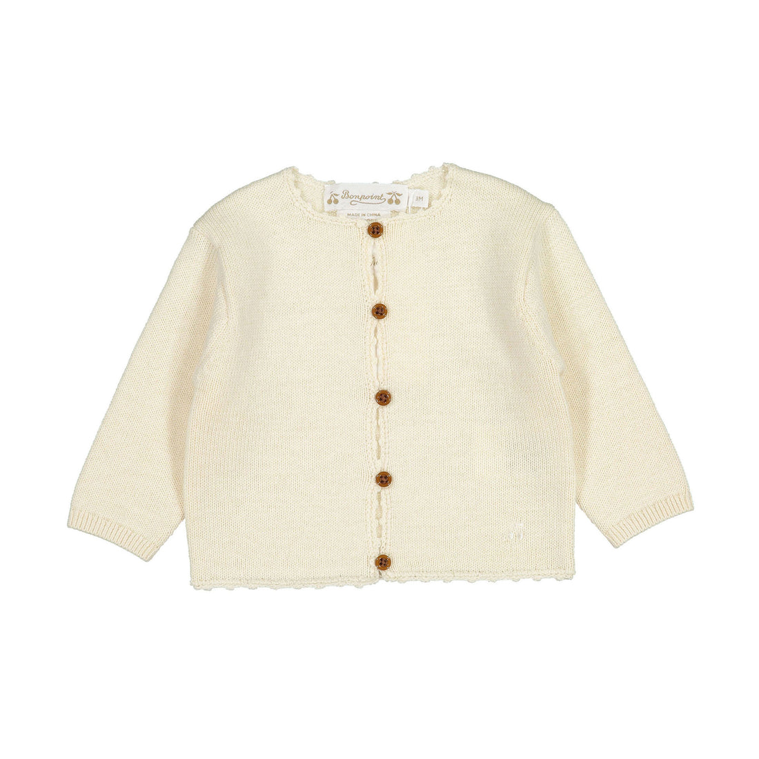 Bonpoint Ecru Engelou Baby Set