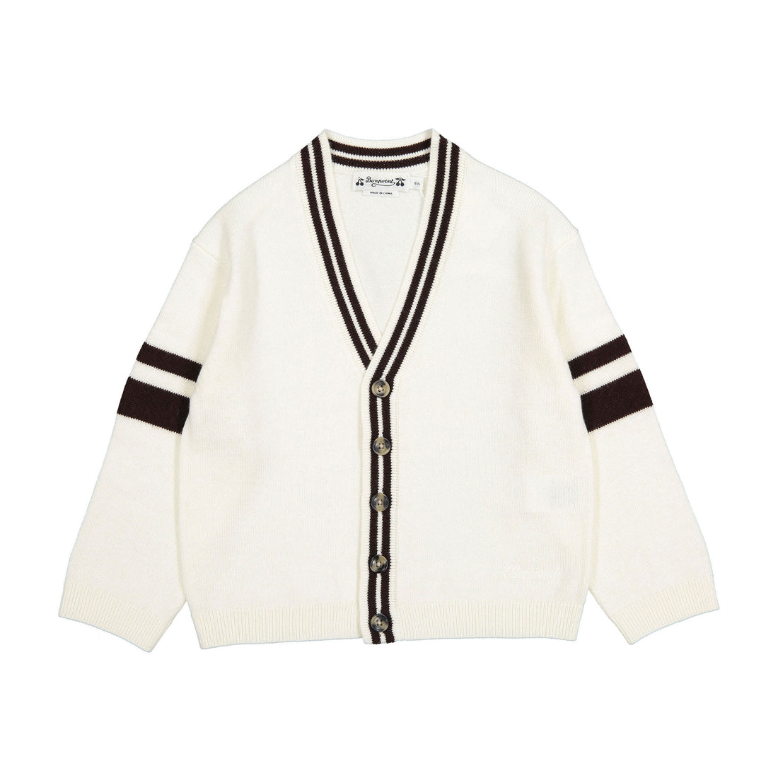 Bonpoint White Preppy Corbin Cardigan