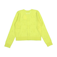 Bonpoint Fluo Yellow Thindra Cardigan