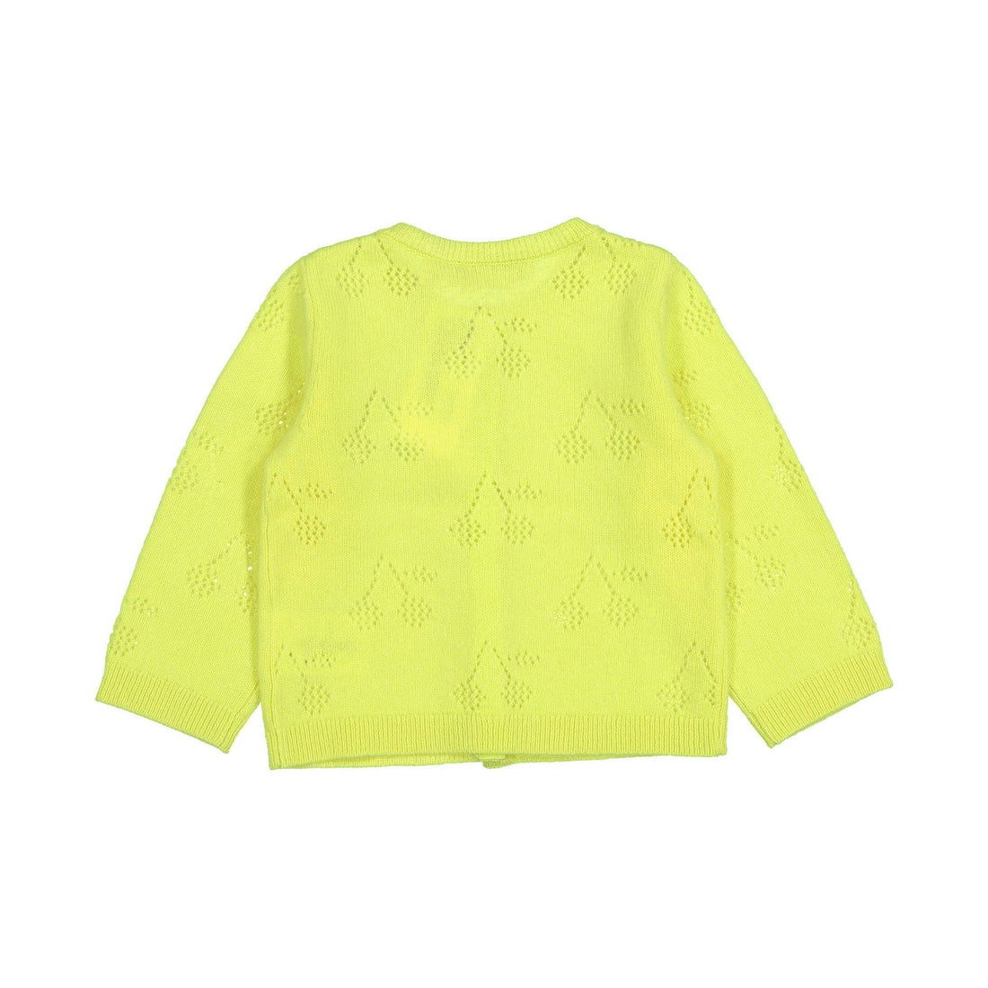 Bonpoint Fluo Yellow Tible Baby Cardigan