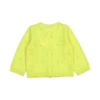 Bonpoint Fluo Yellow Tible Baby Cardigan