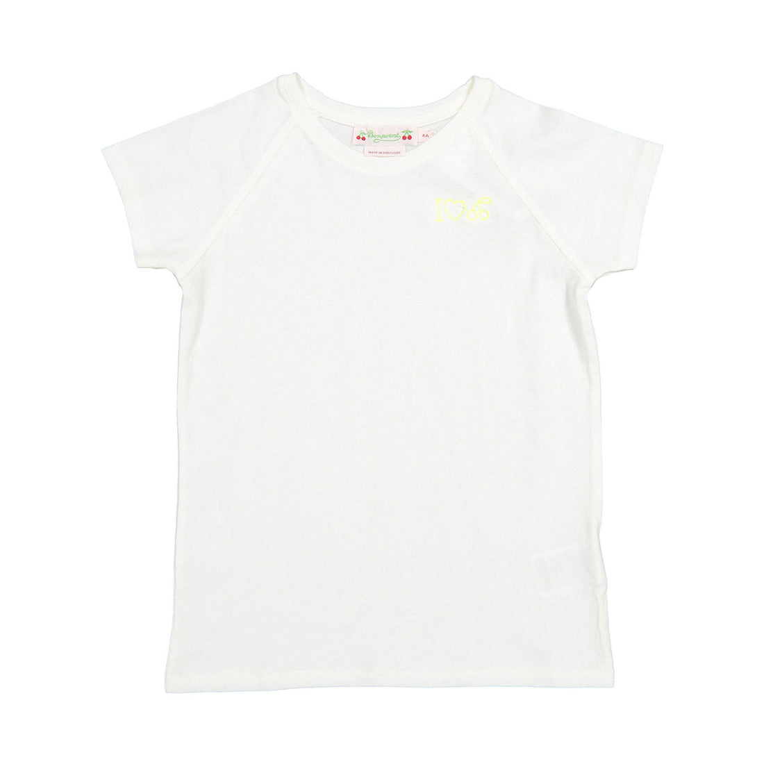 Bonpoint Off White Embroidered Tee