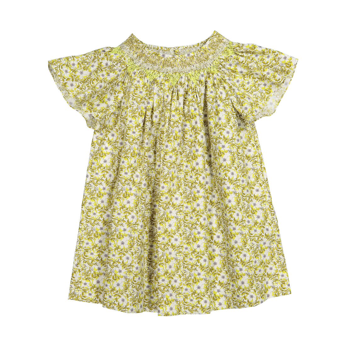 Bonpoint Lemon Liberty Arlene Dress