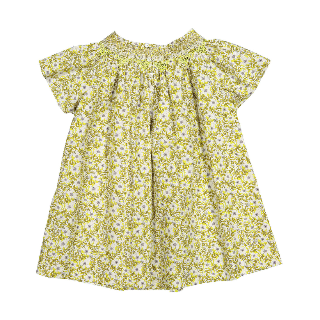 Bonpoint Lemon Liberty Arlene Dress