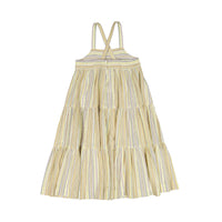Bonpoint Yellow Stripe Cora Maxi Sundress