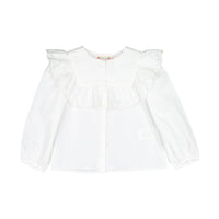 Bonpoint White Cleo Embroidered Blouse
