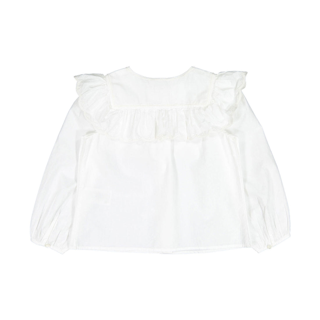 Bonpoint White Cleo Embroidered Blouse
