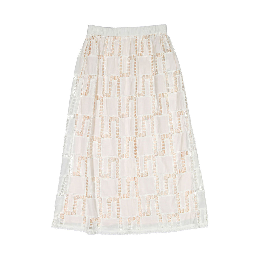 Ba-sh Ecru Anira Skirt
