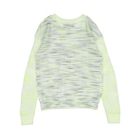 Autumn Cashmere Glowstick/Salt And Pepper Mesh Sleeve Sweater