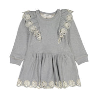 Sea Melange Blaine Embroidery Combo Dress