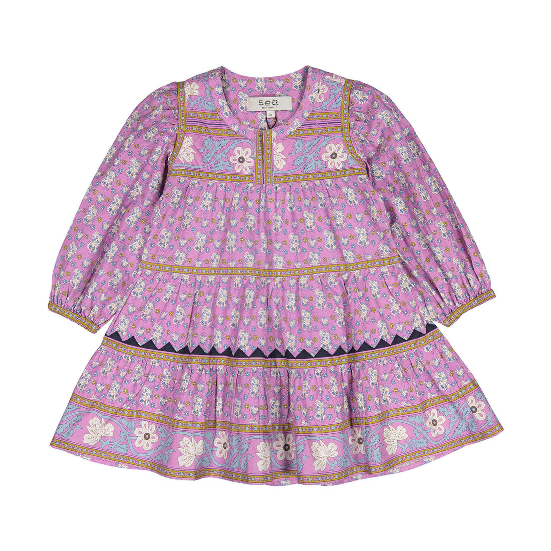 Sea Perry Print Long Sleeve Dress