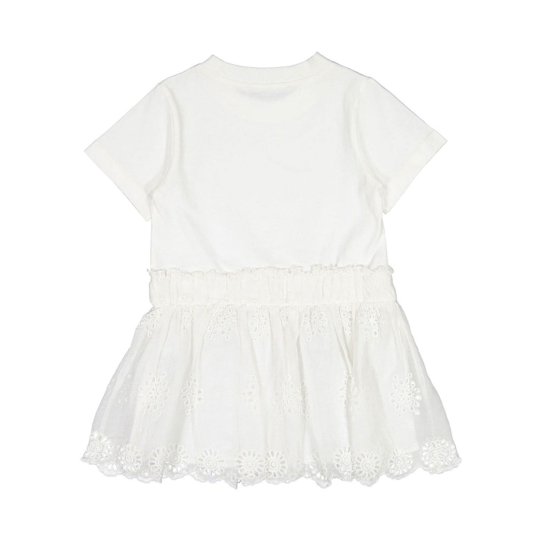 Sea Eggshell Blaine Embroidery Combo Dress