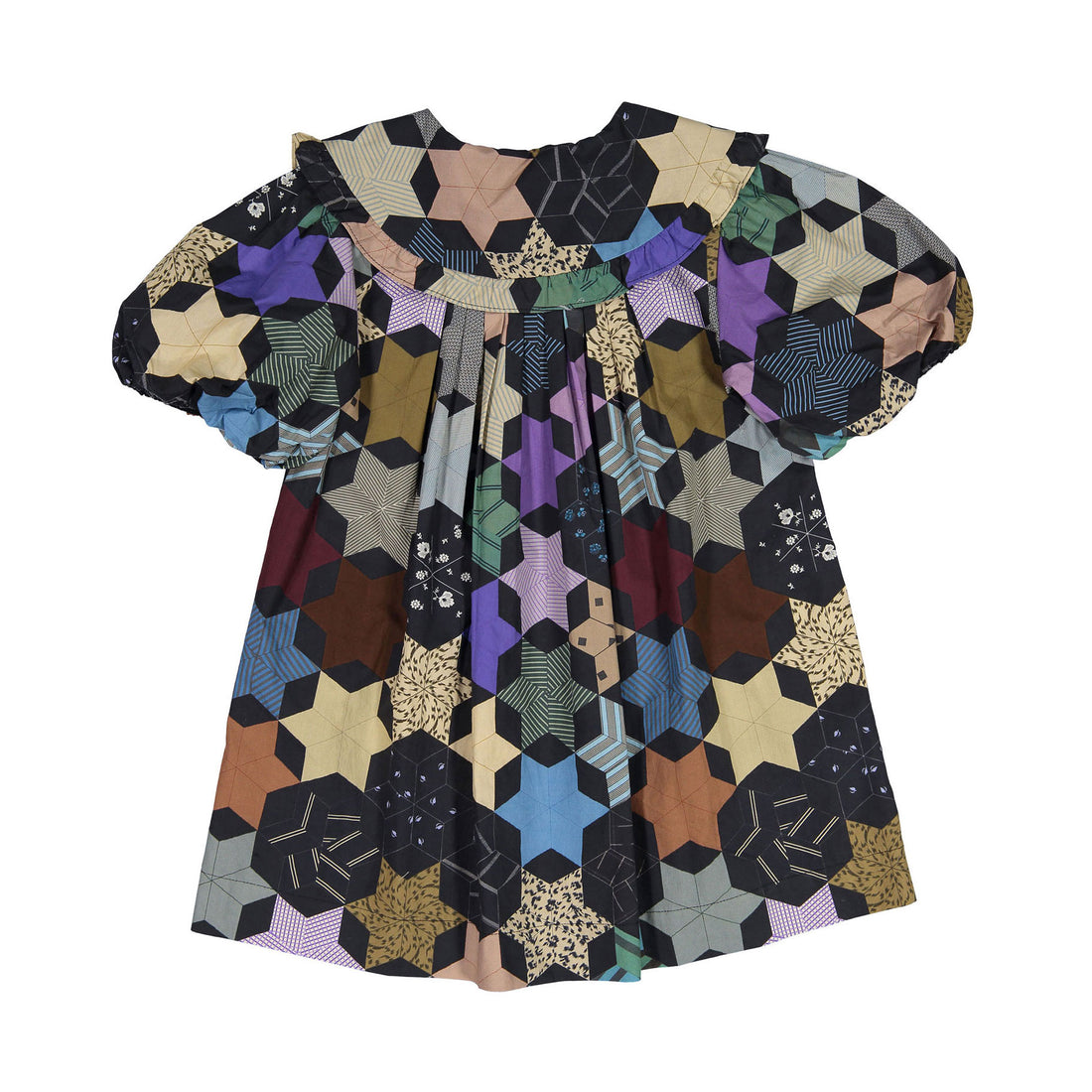 Sea Multi Estrella Print Puff Sleeve Dress