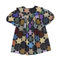 Sea Multi Estrella Print Puff Sleeve Dress