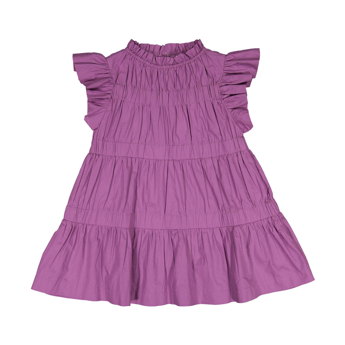 Sea Lilac Steph Cotton Short Sleeve Dress