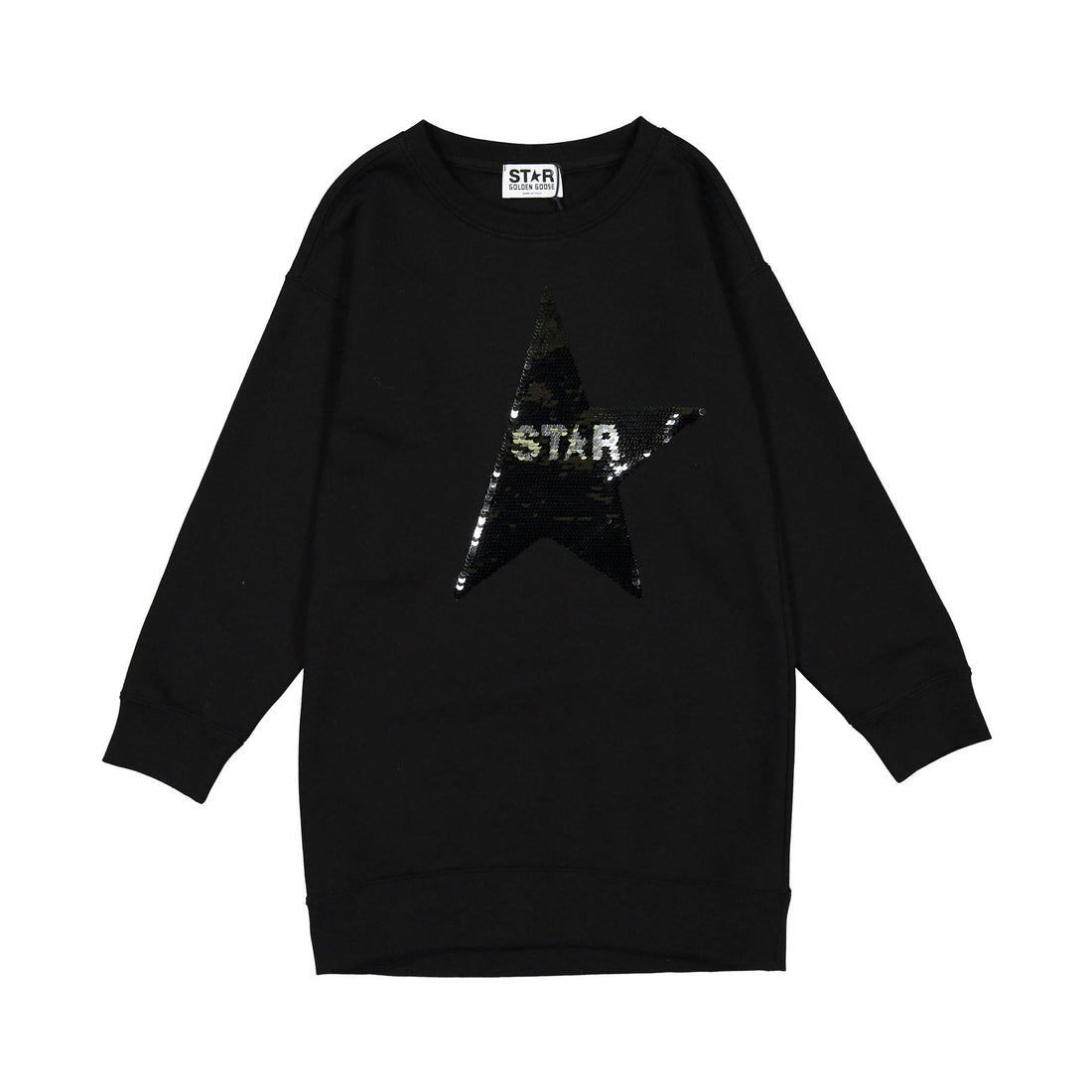 Golden Goose Black Anthracite Big Star Dress