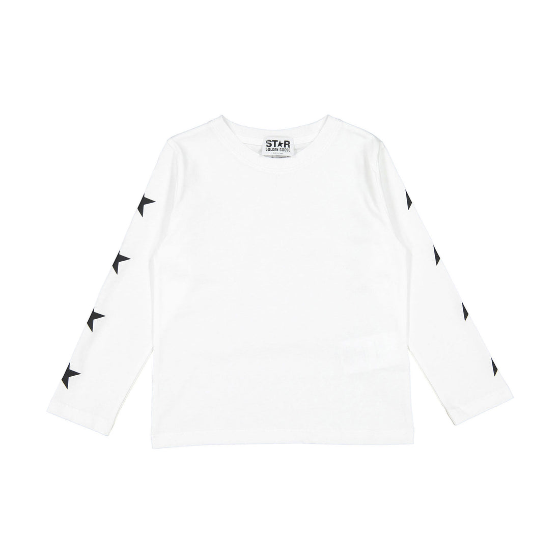Golden Goose Optic White Star Long Sleeve Tee