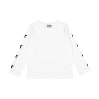 Golden Goose Optic White Star Long Sleeve Tee