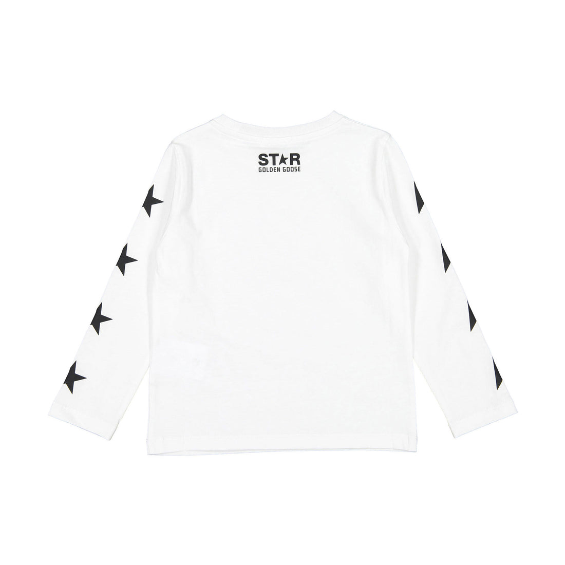 Golden Goose Optic White Star Long Sleeve Tee