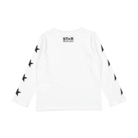 Golden Goose Optic White Star Long Sleeve Tee