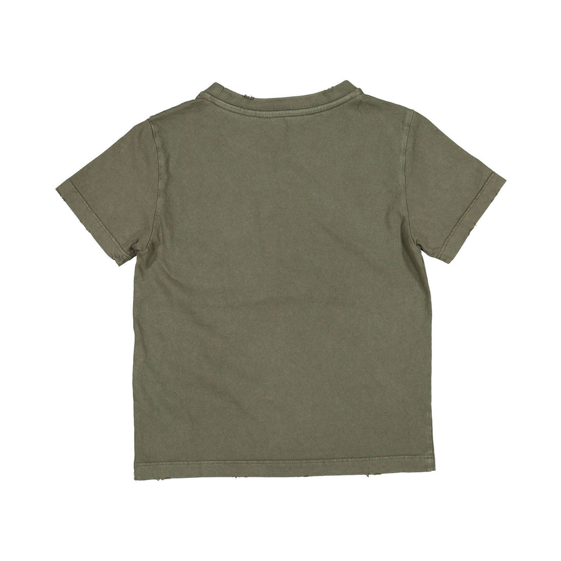 Golden Goose Dusty Olive/White Printed Tee