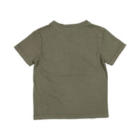 Golden Goose Dusty Olive/White Printed Tee