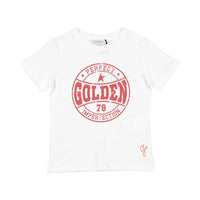 Golden Goose White/Red Printed Tee